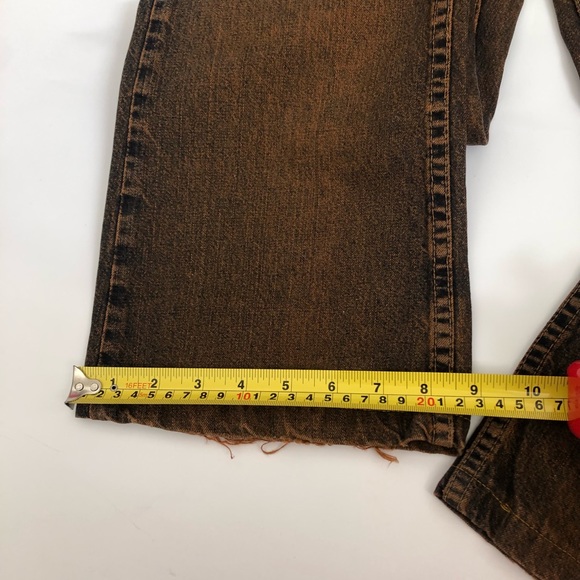 TommyJeans-Vintage Straight Leg Orange/Black Denim - Picture 9 of 11